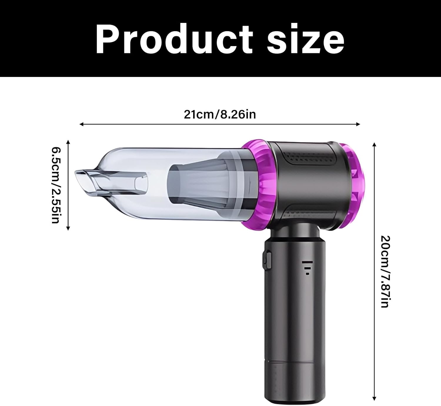 パワフルな22000Pa ハンドヘルド掃除機クリーナー 6000mAh